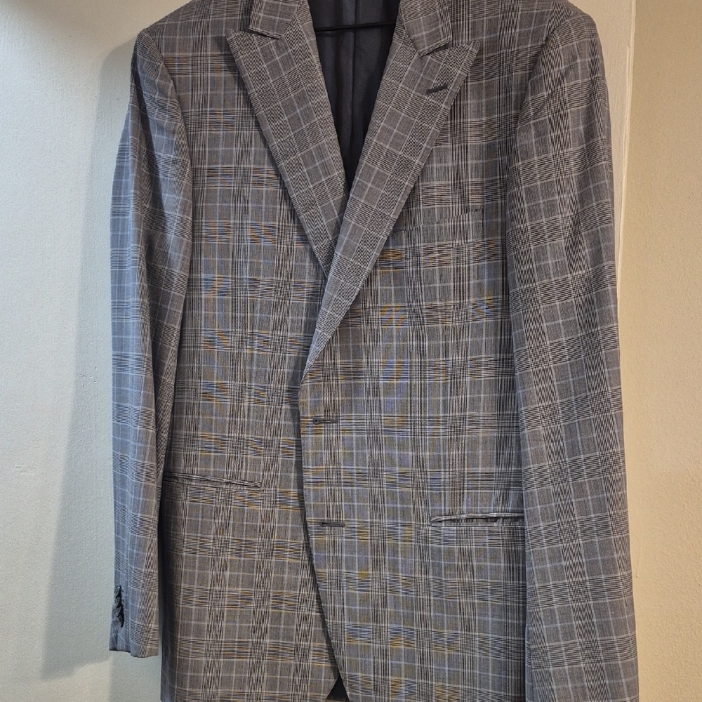 Pal Zileri Gray Plaid Men's Blazer